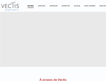 Tablet Screenshot of groupevectis.com